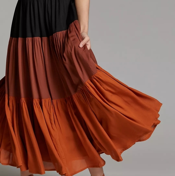 Seen Worn Kept Aletha Tiered Midi Dress size XS NWT - Picture 4 of 10